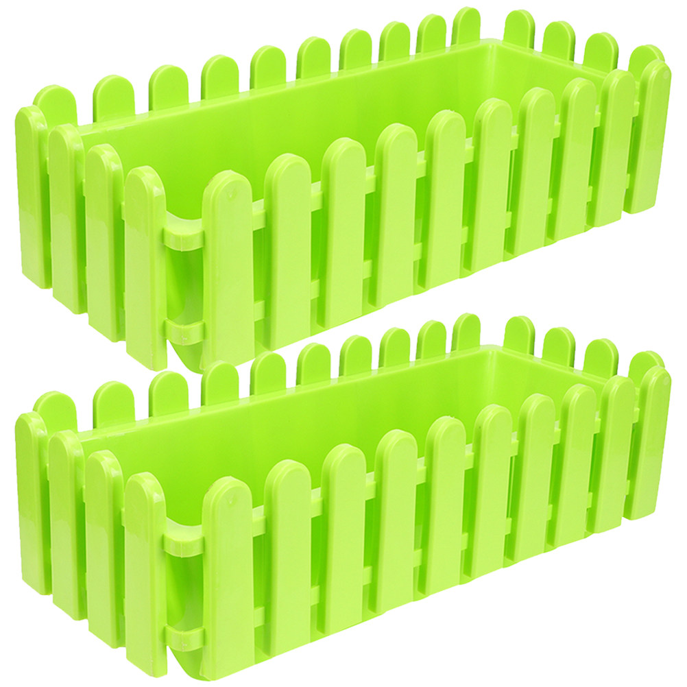 Us Bonsai Garden - 2Pcs Rectangular Planter Box for Outdoor