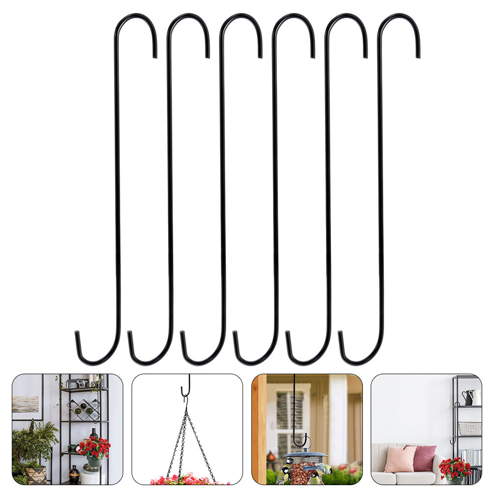 Us Bonsai Garden - 6Pcs Iron Hanging Hooks S Shaped
