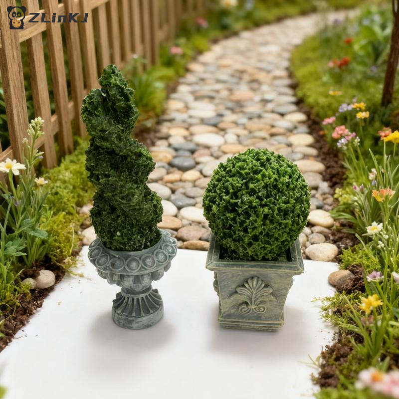 Bonsai Garden Home - ▶1PCS Simulation Green Plant Potted Model