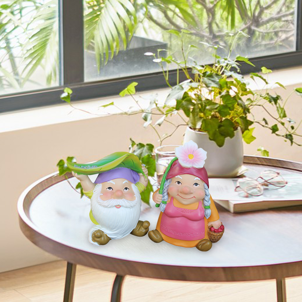 Rainproof Dwarf Couple Decorat - огляд і ціна Bonsai Garden Home
