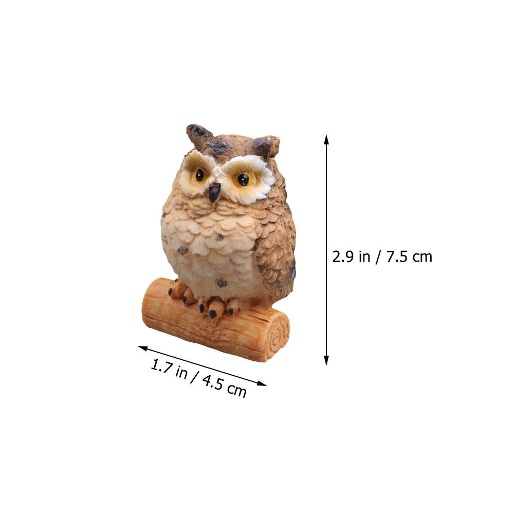 4Pcs Owl Accessories Resin Sim - огляд і ціна Bonsai Garden Home