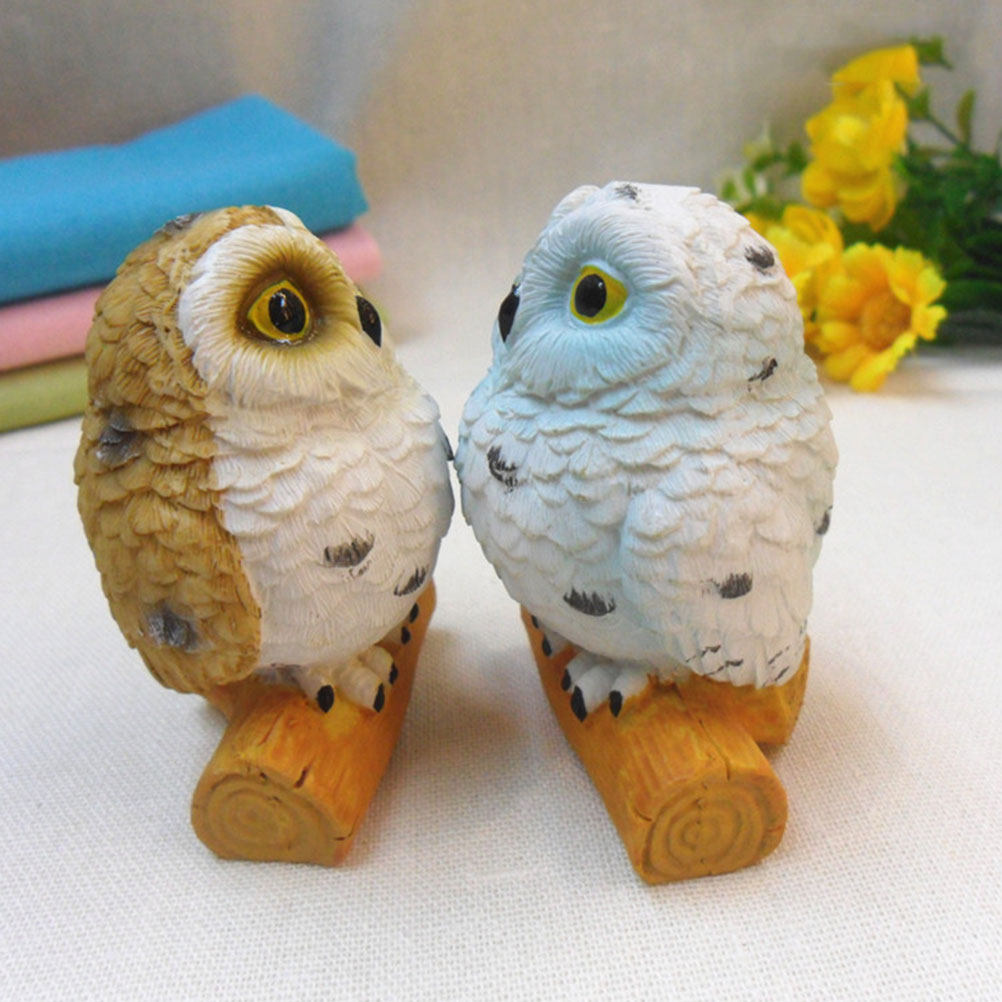 4Pcs Owl Accessories Resin Sim - огляд і ціна Bonsai Garden Home